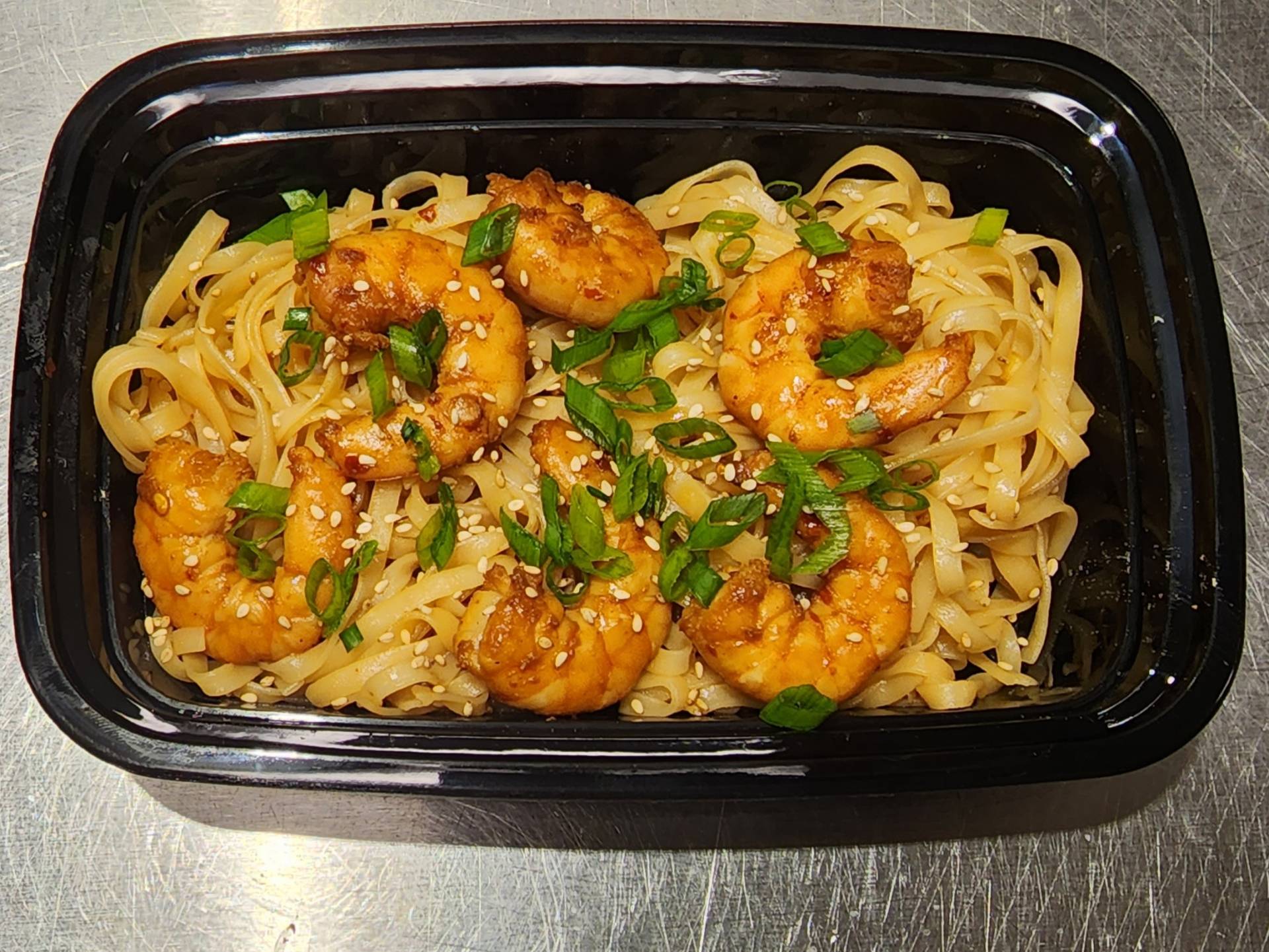 Chili Shrimp and Rice Noodles